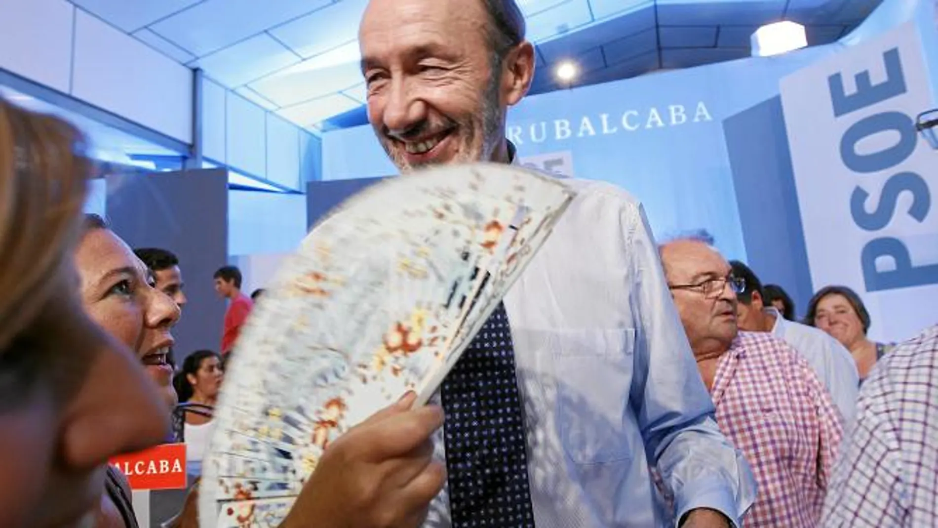 El candidato del PSOE, Alfredo Pérez Rubalcaba