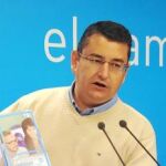 El secretario general del PP-A, Antonio Sanz, ayer en Sevilla durante la presentación de una campaña sobre empleo