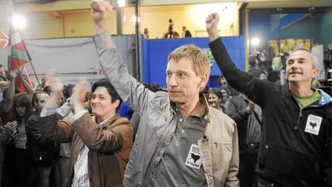 Rufi Echeverría y Joseba Permach, dos de las cabezas visibles de Batasuna, en una imagen de archivo