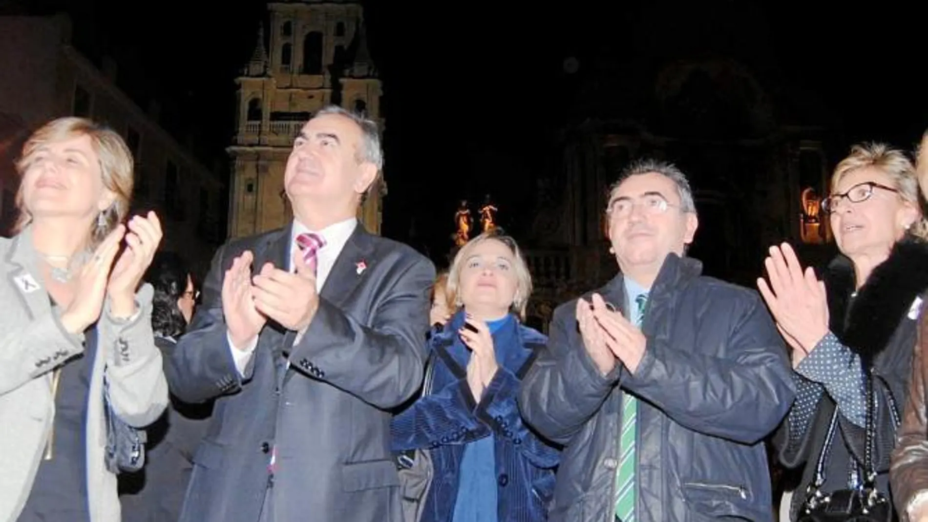 Rafael González, Verónica López, Manuel Campos y Carmen Pelegrín