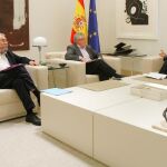 Reunión en febrero entre los sindicatos UGT, CC OO y Zapatero