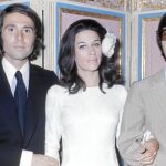 Paco Gordillo con Raphael y Natalia Figueroa, en su boda