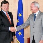 José Manuel Durao Barroso y Ramón Luis Valcárcel en uno de sus encuentros