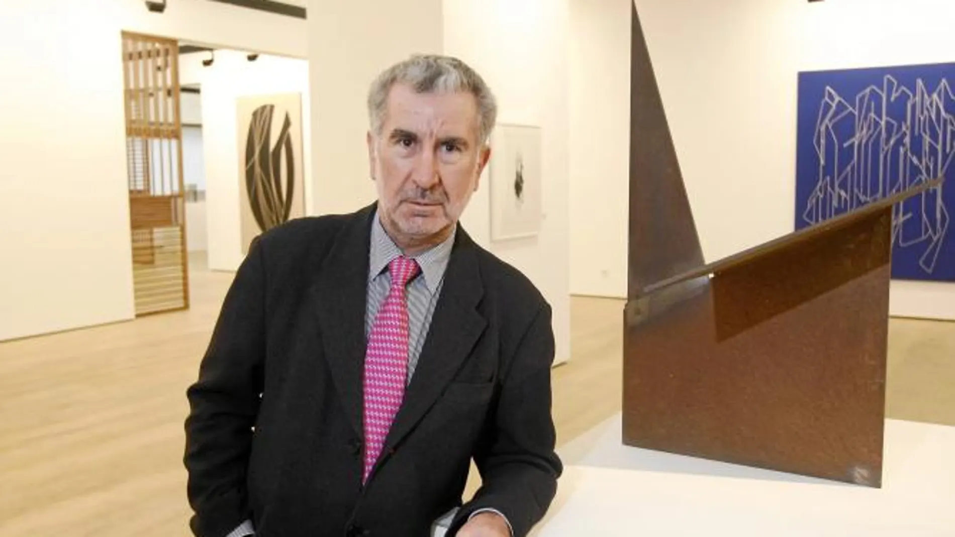 Miguel Fernández-Braso, en su nueva galería madrileña