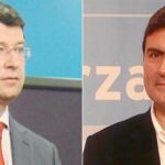 El portavoz del Grupo Parlamentario Popular, Juan Carlos Ruiz, ayer durante su intervención. El secretario general del Partido Socialista de la Región, Pedro Saura, en una imagen de archivo