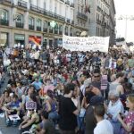 Los «indignados» denuncian en Madrid el «golpe de Estado»de los mercados (imagen de Archivo)