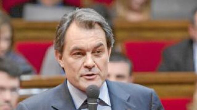 El presidente de la Generalitat, Artur Mas, ayer, en el Parlament
