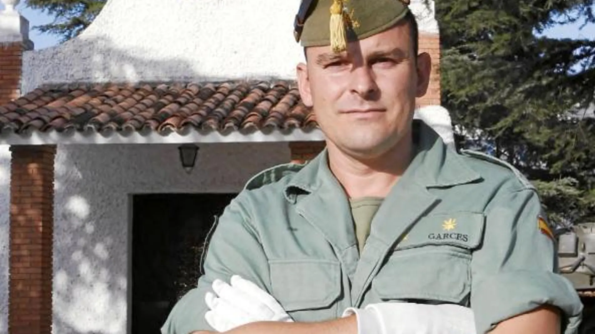 El comandante de la Legión, José Miguel Garcés