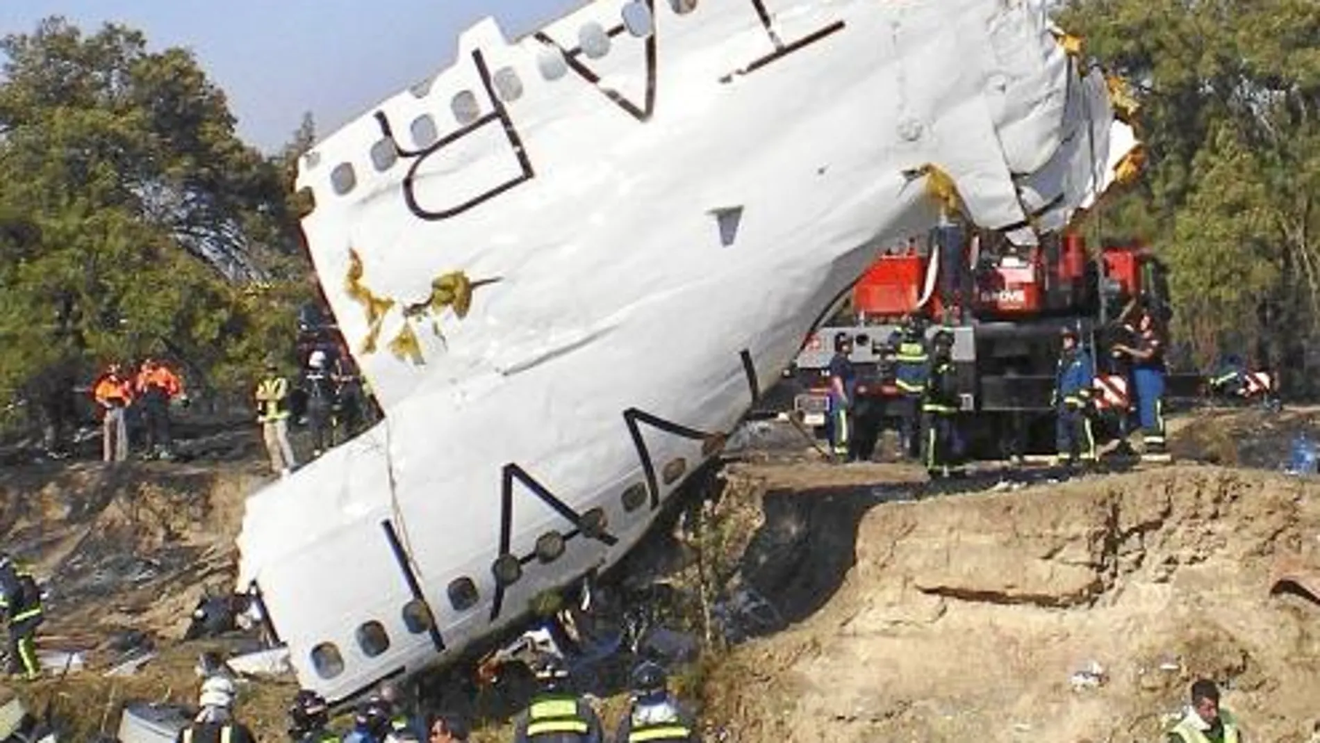 Imagen del avión de Spanair, un MD-82, siniestrado