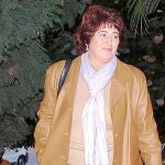 Antonia Muñoz, en una de sus salidas del juzgado por los varios casos que tiene pendientes con la Justicia