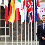 Cameron, hoy en Ontario, donde acude a la cumbre del G-8