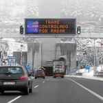 A partir de mañana los conductores que pasen por el túnel de Guadarrama en sentido Coruña tendrán que controlar su velocidad en todo el tramo