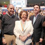 Camps y Barberá durante la convención de Sevilla