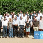El Comité de csampaña del Partido Popular de la Comunitat Valenciana, al completo, durante su reunión de ayer