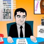 En su despacho, aburrido, piensa que está «llamado para algo más importante». Un cuadro de Alaska le revela que tiene que «hacer famosa a Murcia» en todo el planeta