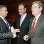Fernández Santiago, con Joaquín Otero y Antonio Silván
