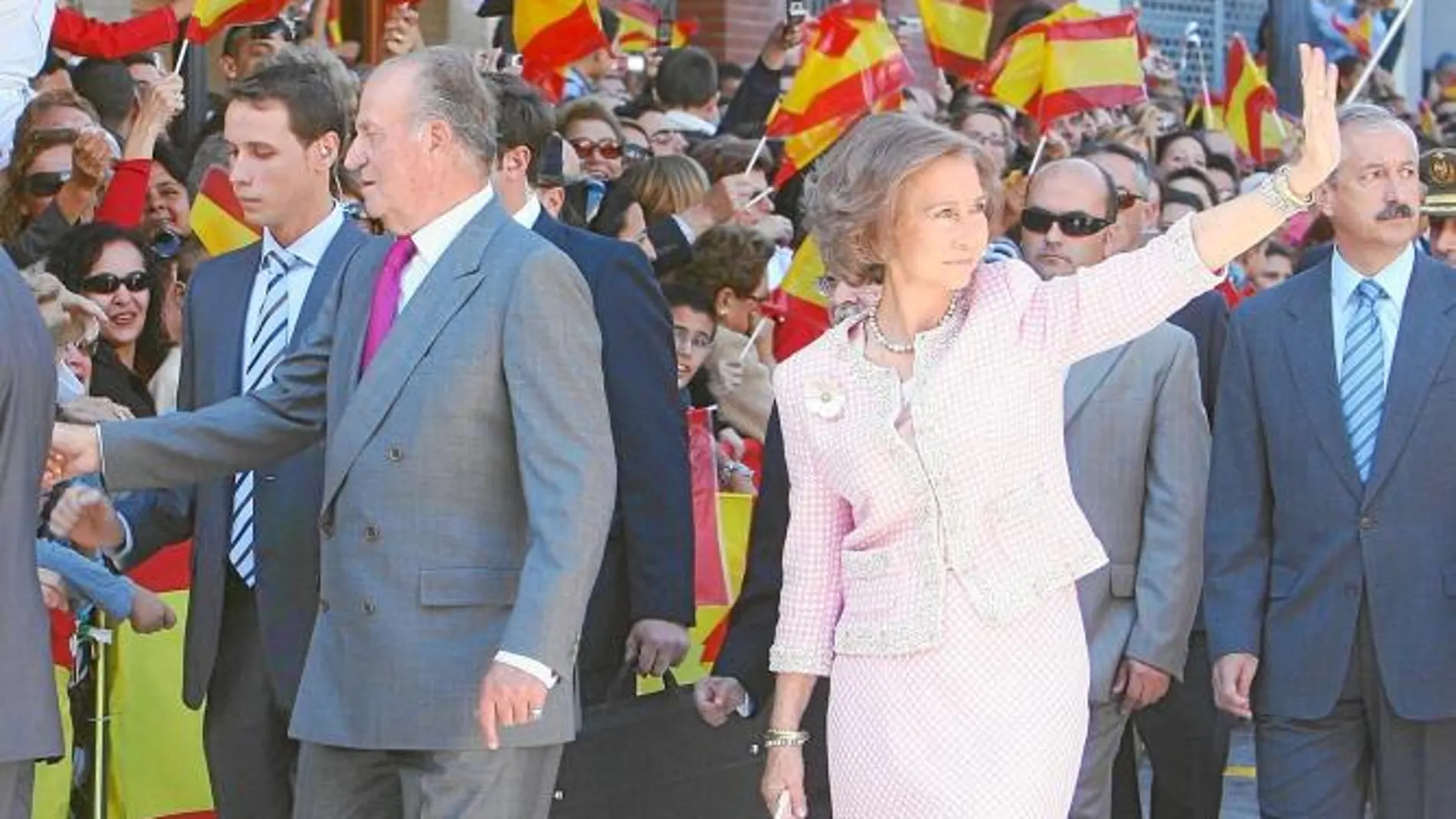 Los ceutíes tomaron las calles en 2007 para mostrar su apoyo y agradecimiento a los Reyes.
