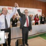 Chaves y Griñán, en un acto del PSOE -A