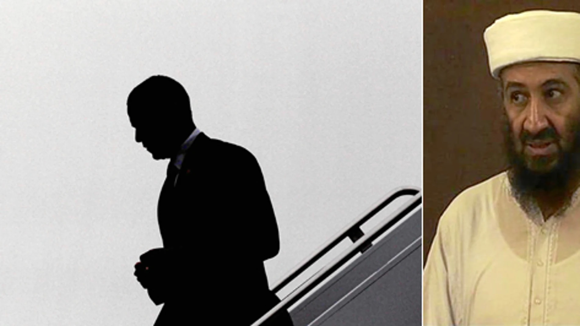 A contraluz. Barack Obama baja del Air Force One. Los rumores de la cinta de Bigelow apuntan hacia él
