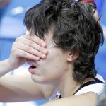 Alba Torrens llora desconsolada tras el partido