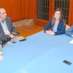 Alicia Barquero y Miguel Ángel Cámara, en la reunión