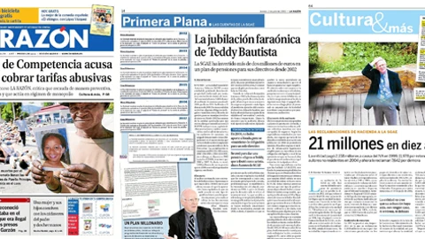 Enero de 2010: La Comisión de Competencia acusa a la entidad de «monopolio» y de aplicar tarifas abusivas. Julio de 2009: LA RAZÓN adelantaba que la entidad había invertido dos millones de euros en la jubilación de su cúpula. Mayo de 2011: Este diario ha