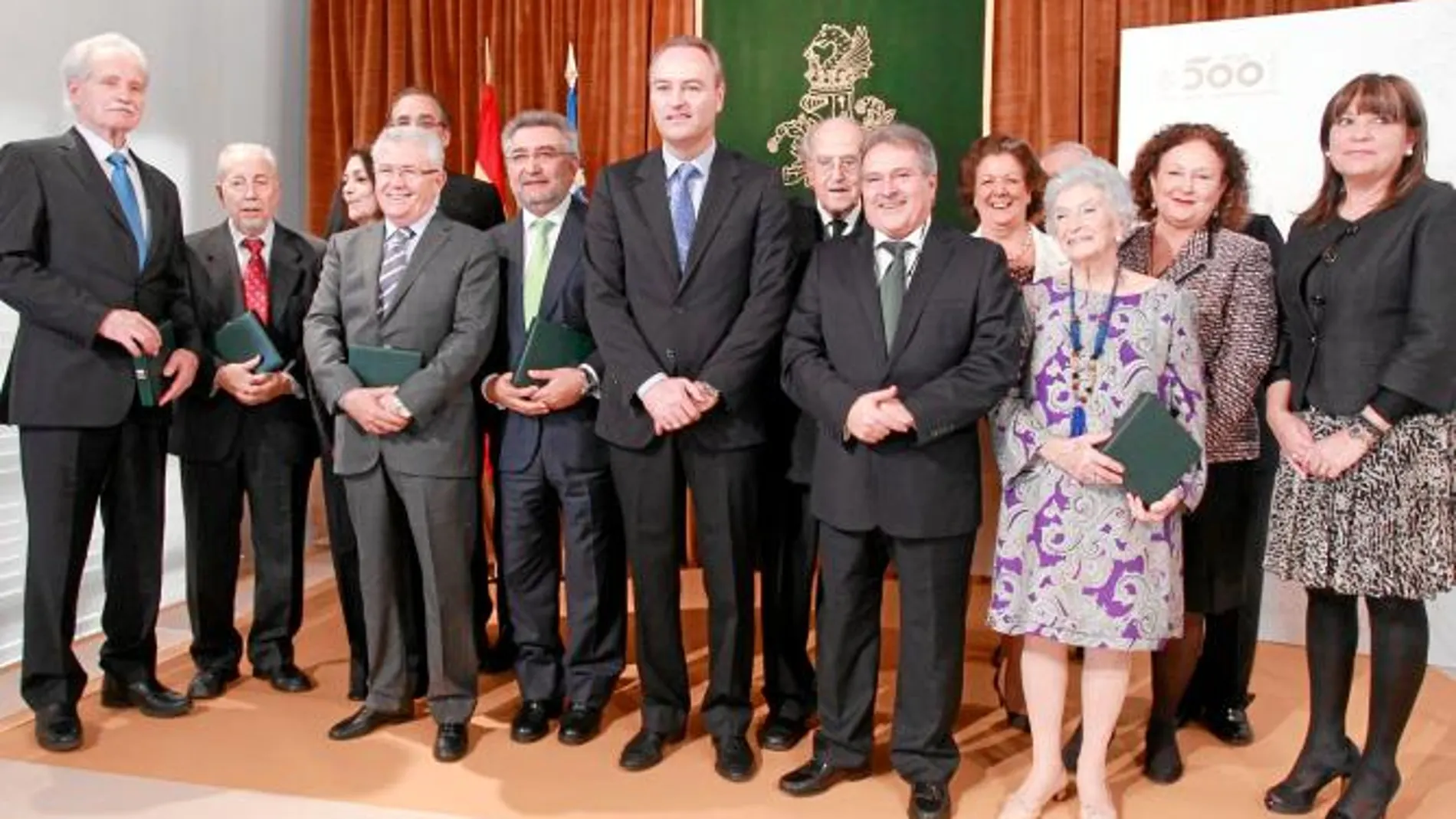 El presidente Alberto Fabra en el homenaje a la Diputación del Hospital General