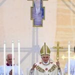 El Papa celebró la Eucaristía en el estadio de Serravalle