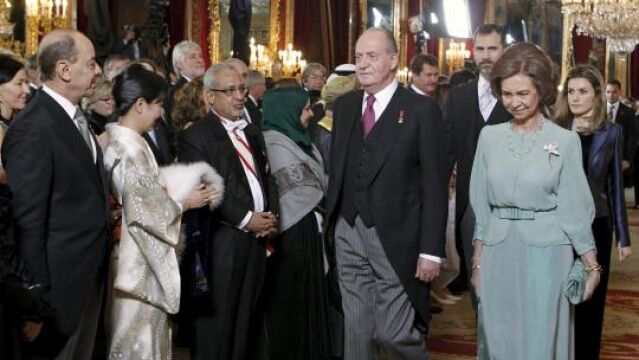 Los reyes recibieron al cuerpo diplomático acreditado en Madrid