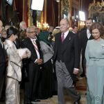 Los reyes recibieron al cuerpo diplomático acreditado en Madrid