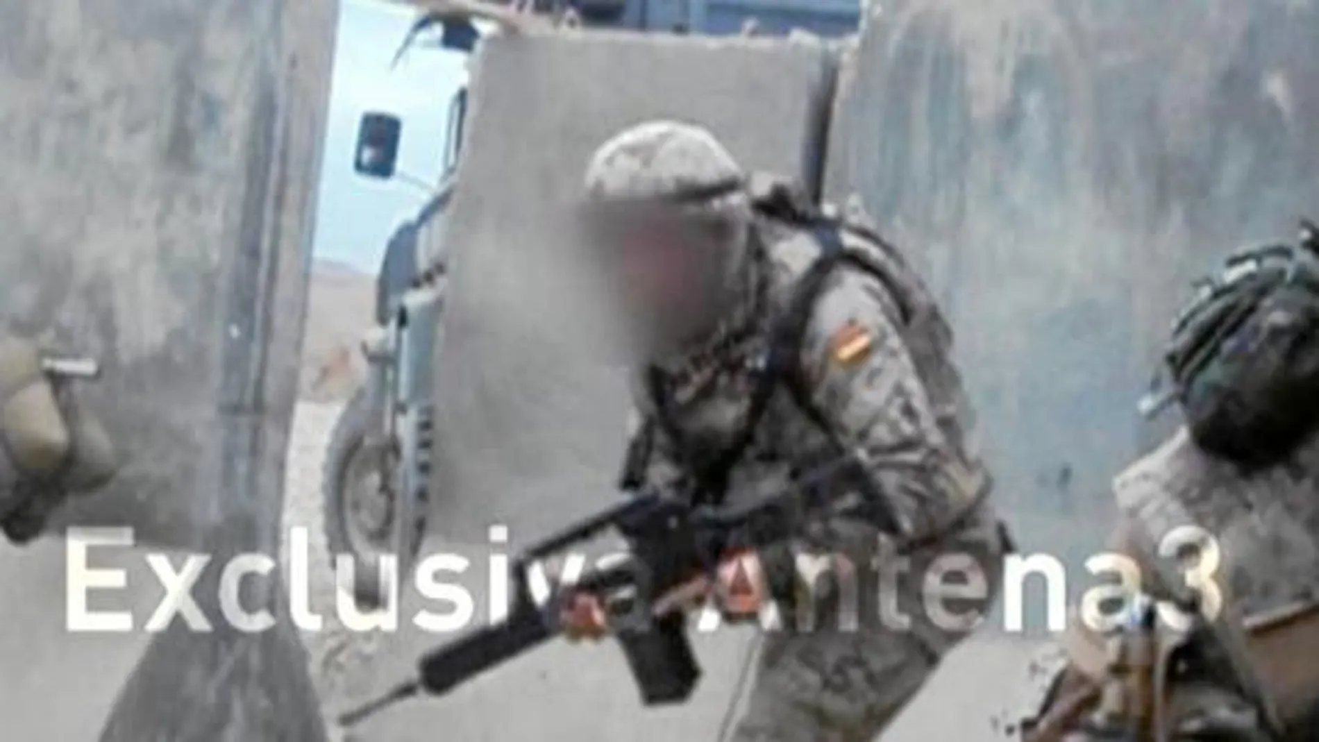 Antena 3 mostró ayer a soldados españoles en combate en Afganistán