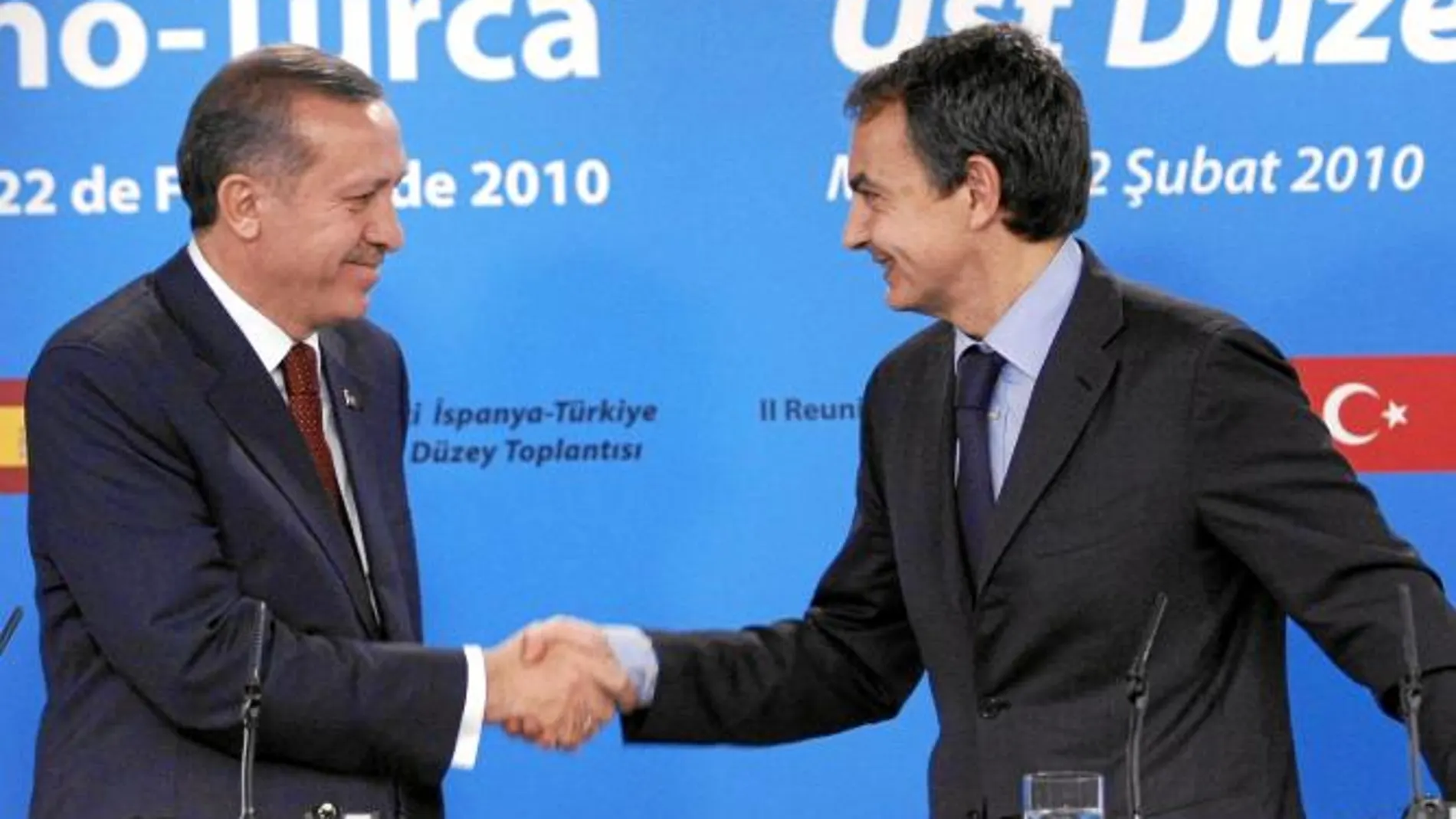 Zapatero y Erdogan, los dos copatrocinadores de la idea de la Alianza de Civilizaciones