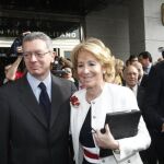 Aguirre y Gallardón el pasado 6 de abril en el Foro Madrid