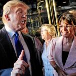 Palin y Trump, durante su encuentro en Nueva York