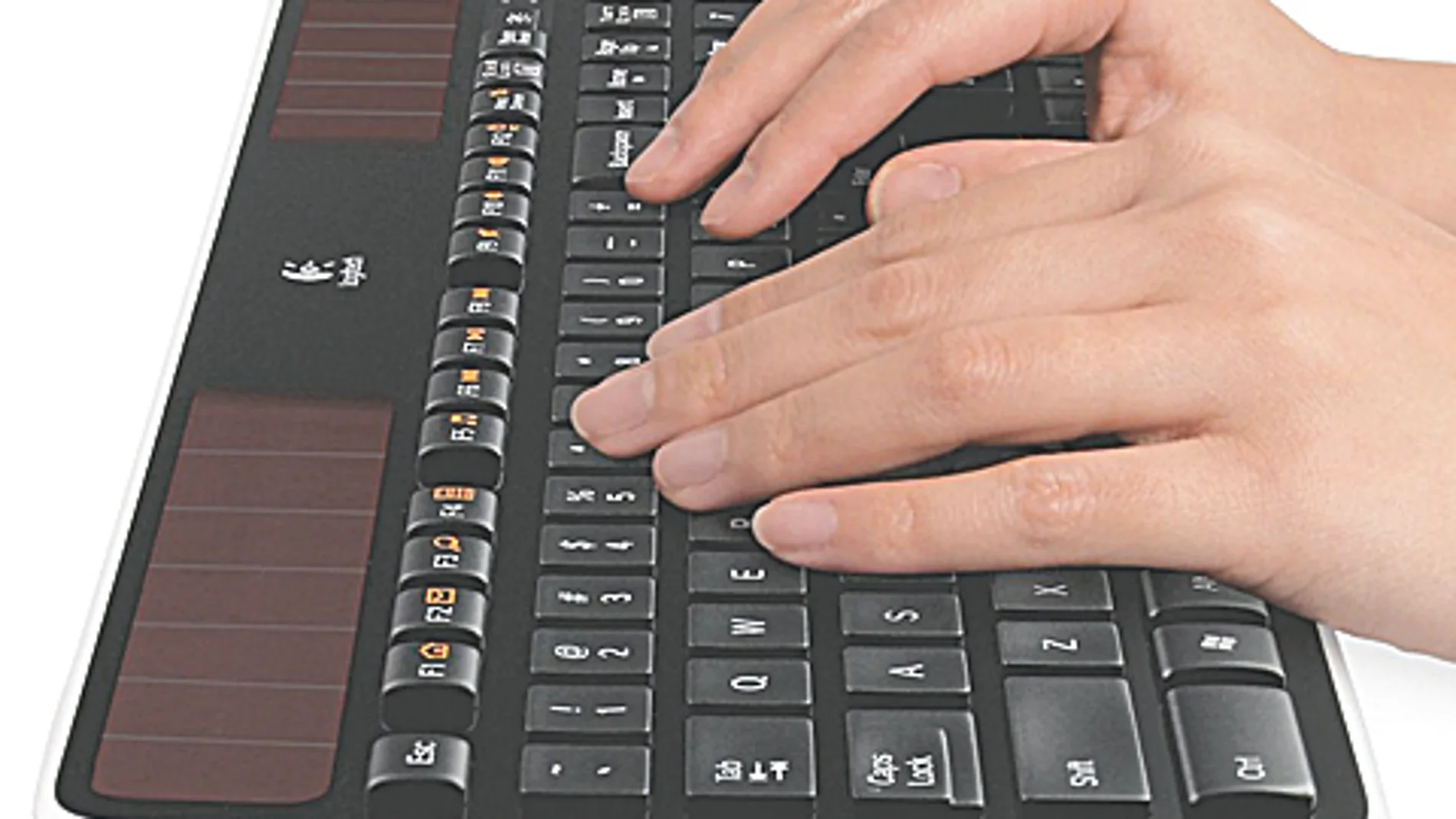Un teclado inalámbrico que funciona con luz natural y artificial