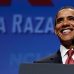El presidente de los EE.UU., Barack Obama, se dirige al Consejo Nacional de la Raza (NCLR) durante su intervención en el Marriot Wardman Park Hotel de Washington, DC, EE.UU