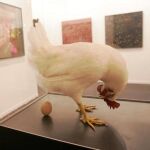 Proyecto B, de Milán: una gallina que ha puesto un huevo