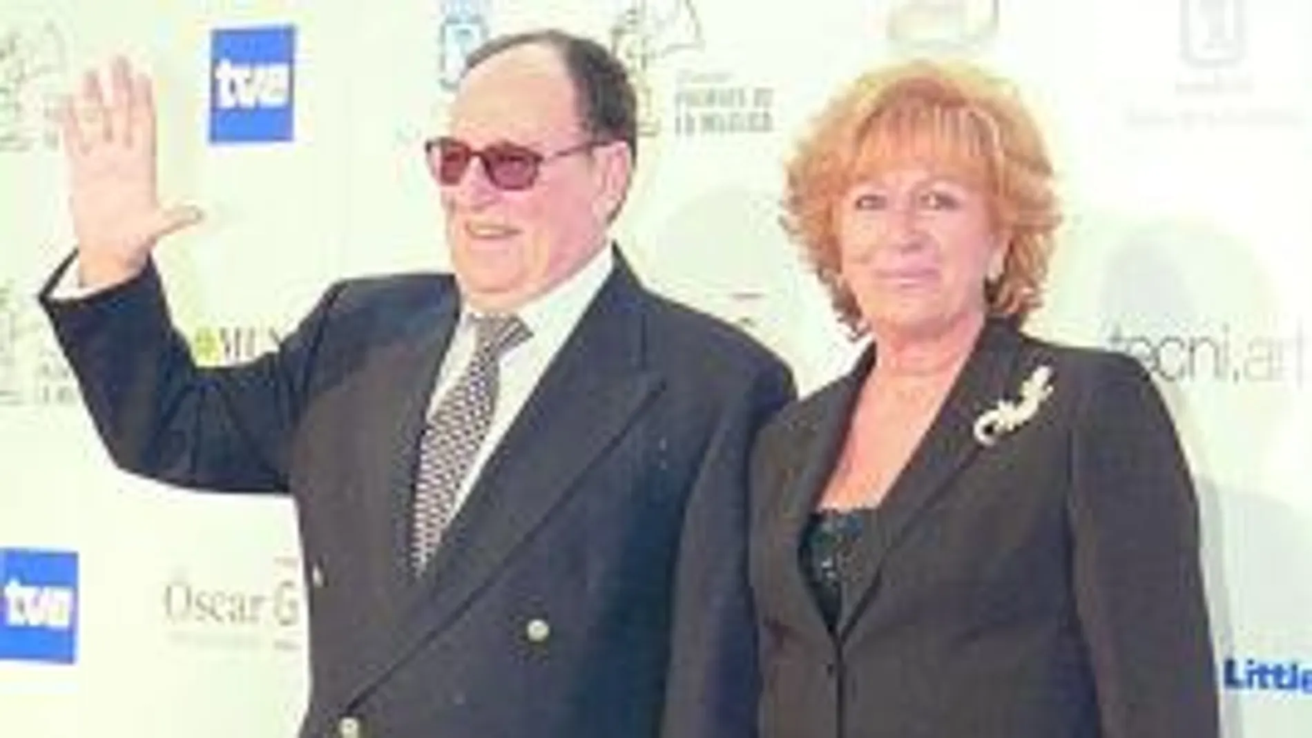 Augusto y Nacha, en un homenaje a la trayectoria del compositor en 2005