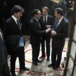 Moragas, Bono, Zapatero y Rajoy, hoy en el Congreso
