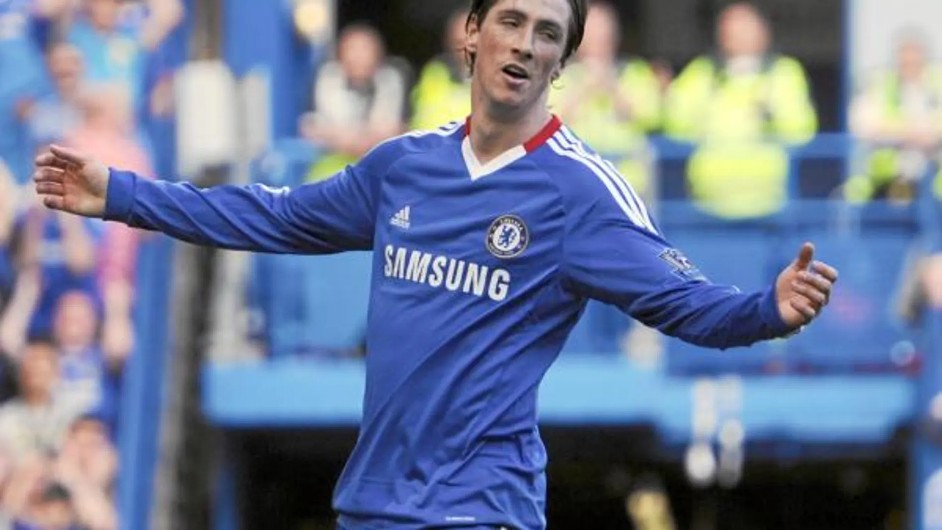 Torres se desespera después de una ocasión fallada en el partido del pasado sábado contra el Wigan