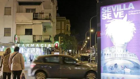 La ciudad se ha llenado de anuncios ensalzando los logros del alcalde en sus tres legislaturas