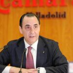 El presidente de la Cámara vallisoletana, José Rolando Álvarez, atiende a los medios de comunicación