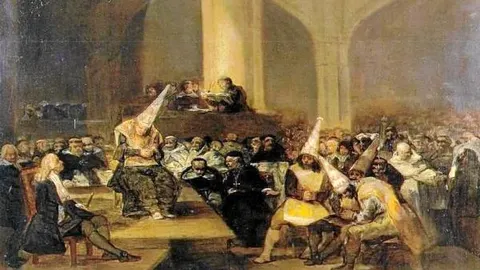 «Auto de fe de la Inquisición», un óleo pintado por Francisco de Goya entre 1812 y 1819