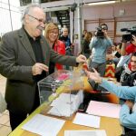 Carod Rovira fue de los pocos que acudió a votar