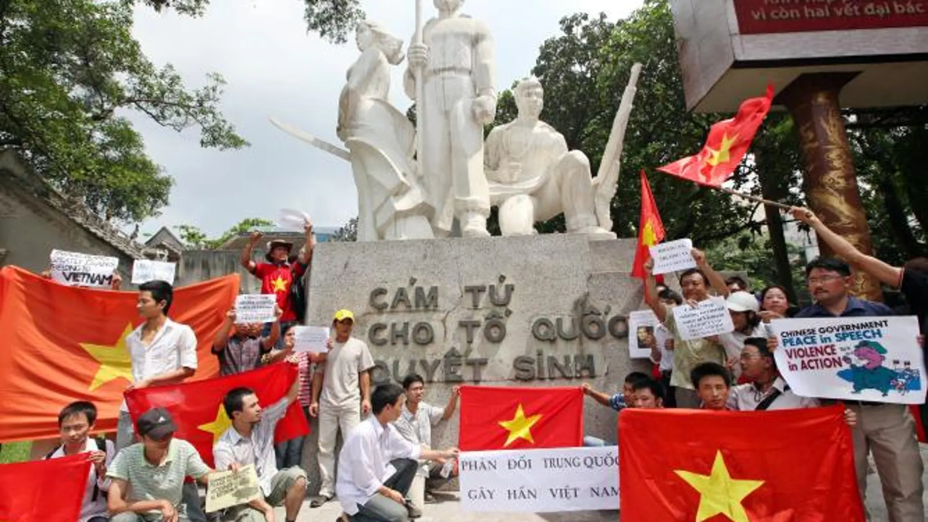 Vietnamitas se manifestaron contra China