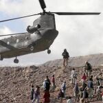 El helicóptero regresaba de una operación contra un bastión insurgente