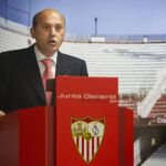 José María del Nido, durante su etapa como presidente del Sevilla.
