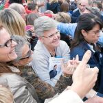 Las miles de personas congregadas en la plaza de Toros aclamaron a Mariano Rajoy