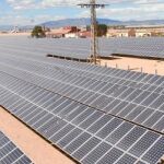 Imagen de archivo de uno de los huertos solares que existen en la Región de Murcia, y a los que el Gobierno central quiere recortar las subvenciones