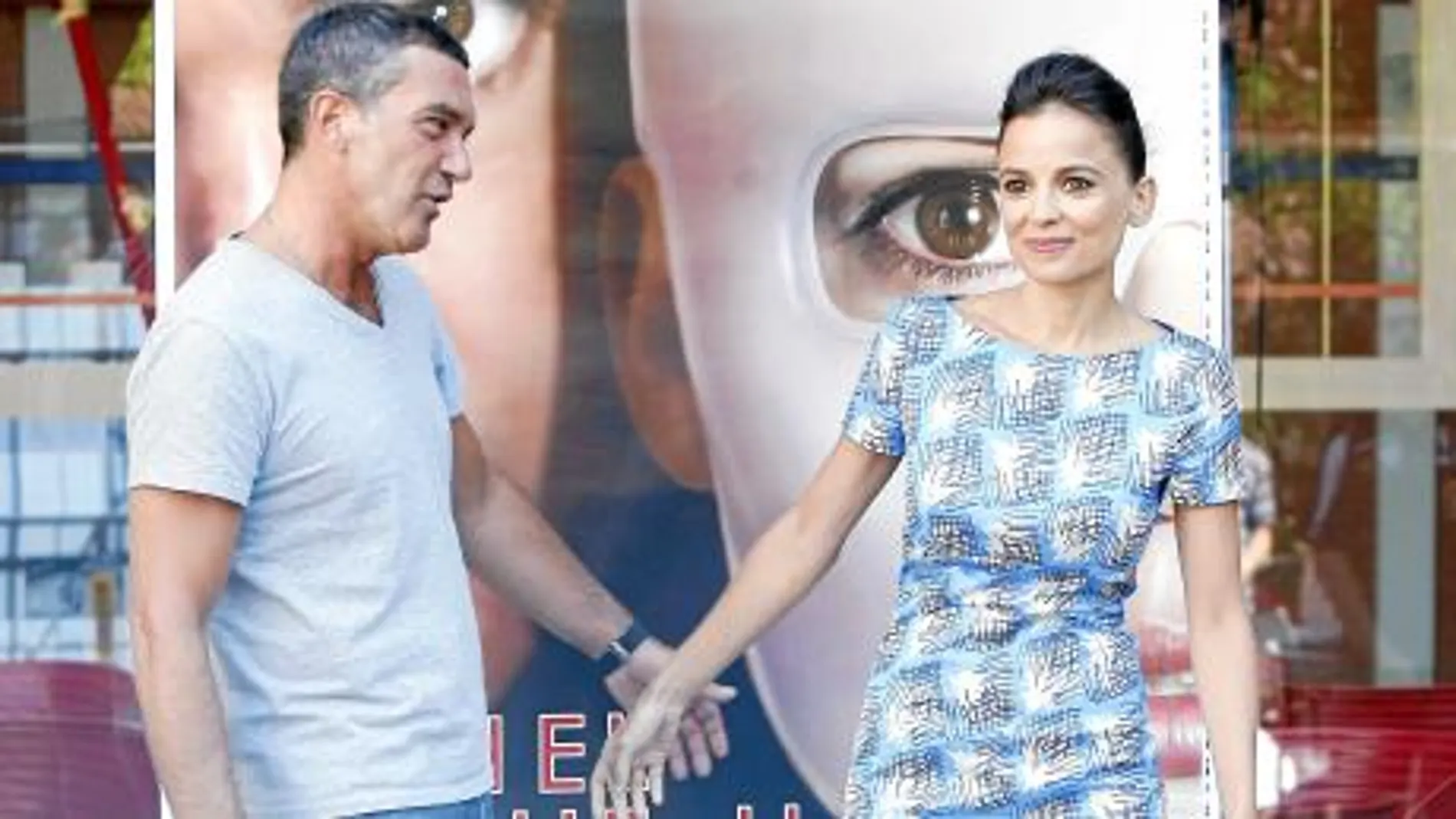 Banderas y Anaya, en el estreno de la cinta